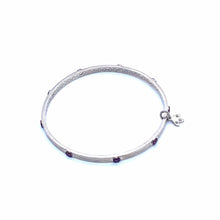 Load image into Gallery viewer, Terra garnet Rhodolite Silver Bangle - Coomi