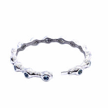 Load image into Gallery viewer, Dune Sterling Silver Blue Topaz Several Stone Bangles - Coomi