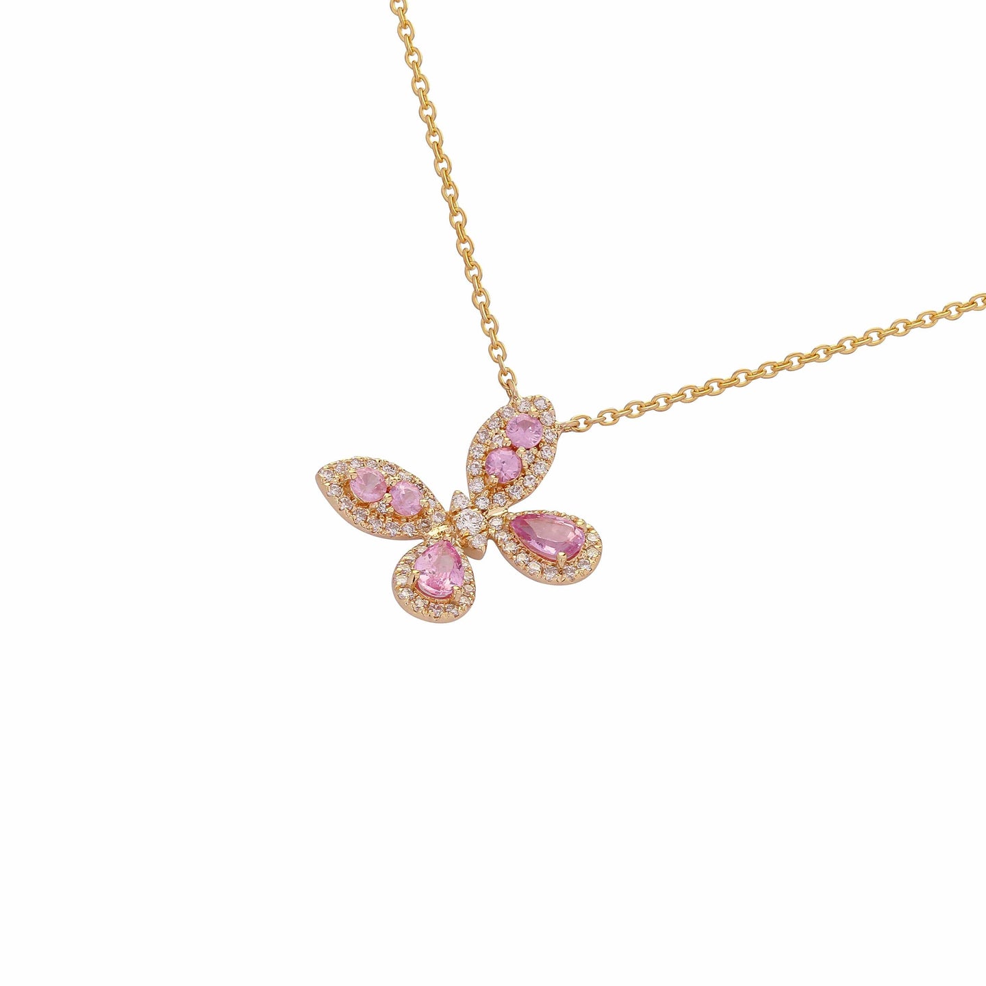 Pink Sapphire Butterfly Necklace - Coomi