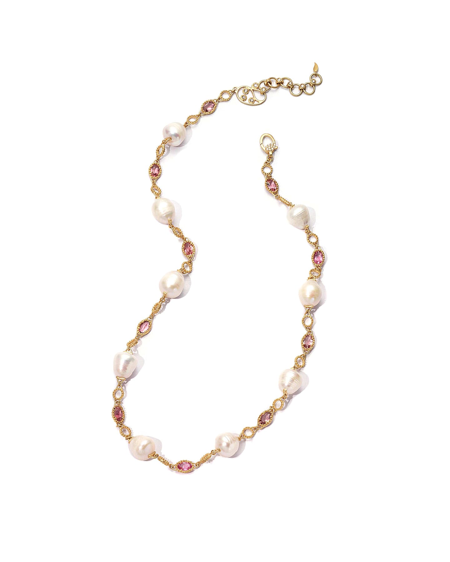 Pearl & Pink Tourmaline Necklace - Coomi