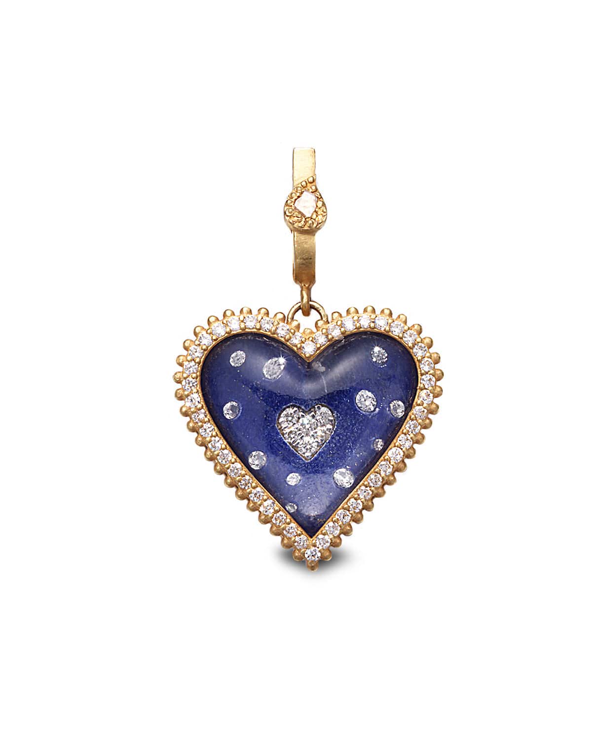 The Crystal Puffed Heart Pendant - Coomi