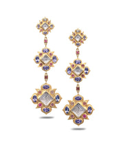 Load image into Gallery viewer, The Insight Triple Drop Trinetra Earrings - Coomi
