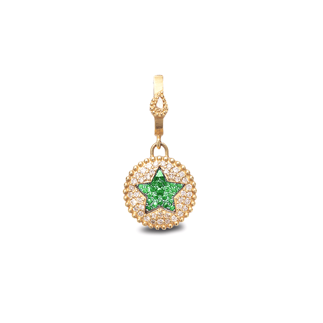 The Crystal Green Star Pendant - Coomi