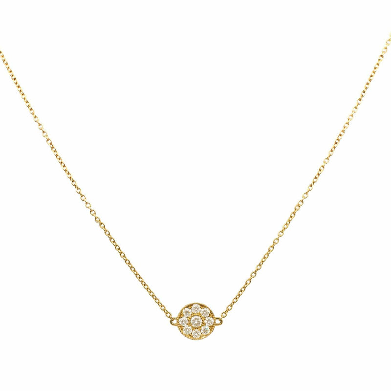 Round Disk Opera Necklace