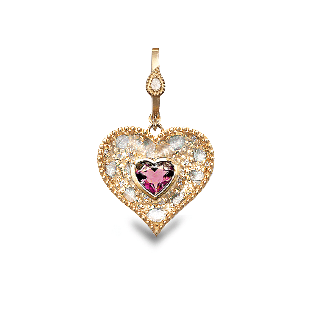 Trinetra Pink Heart Pendant