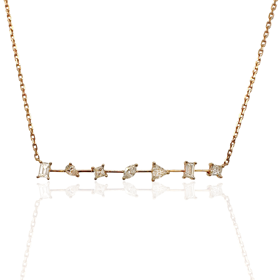 Spiced Diamond Bar Necklace - Coomi