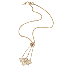 Load image into Gallery viewer, The Pink Lotus Drop Necklace - Coomi
