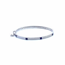 Load image into Gallery viewer, Terra iolite Silver Bangle - Coomi

