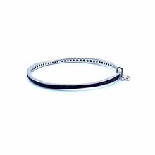 Load image into Gallery viewer, Terra Black onyx Silver Bangle - Coomi
