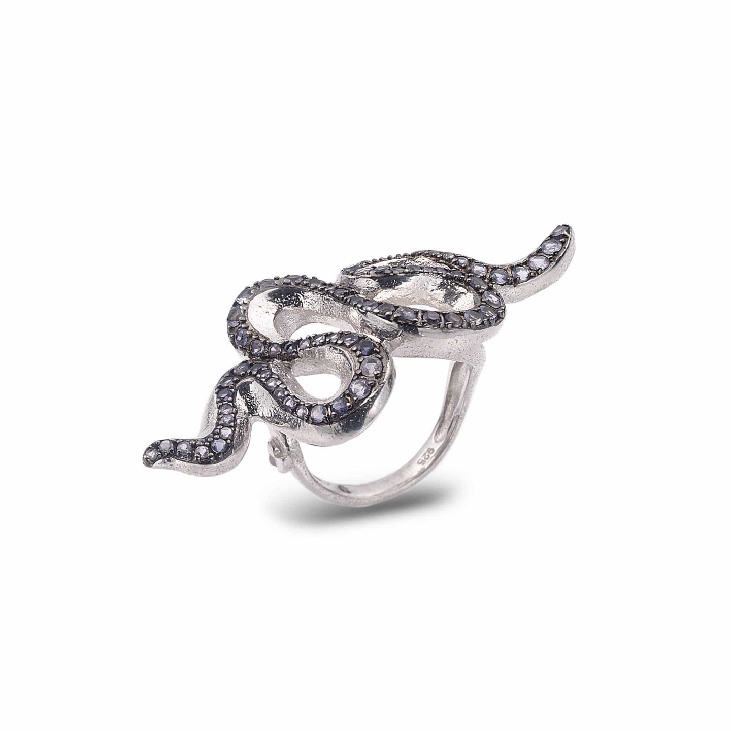 Sterling Silver Iolite Hydra Ring - Coomi