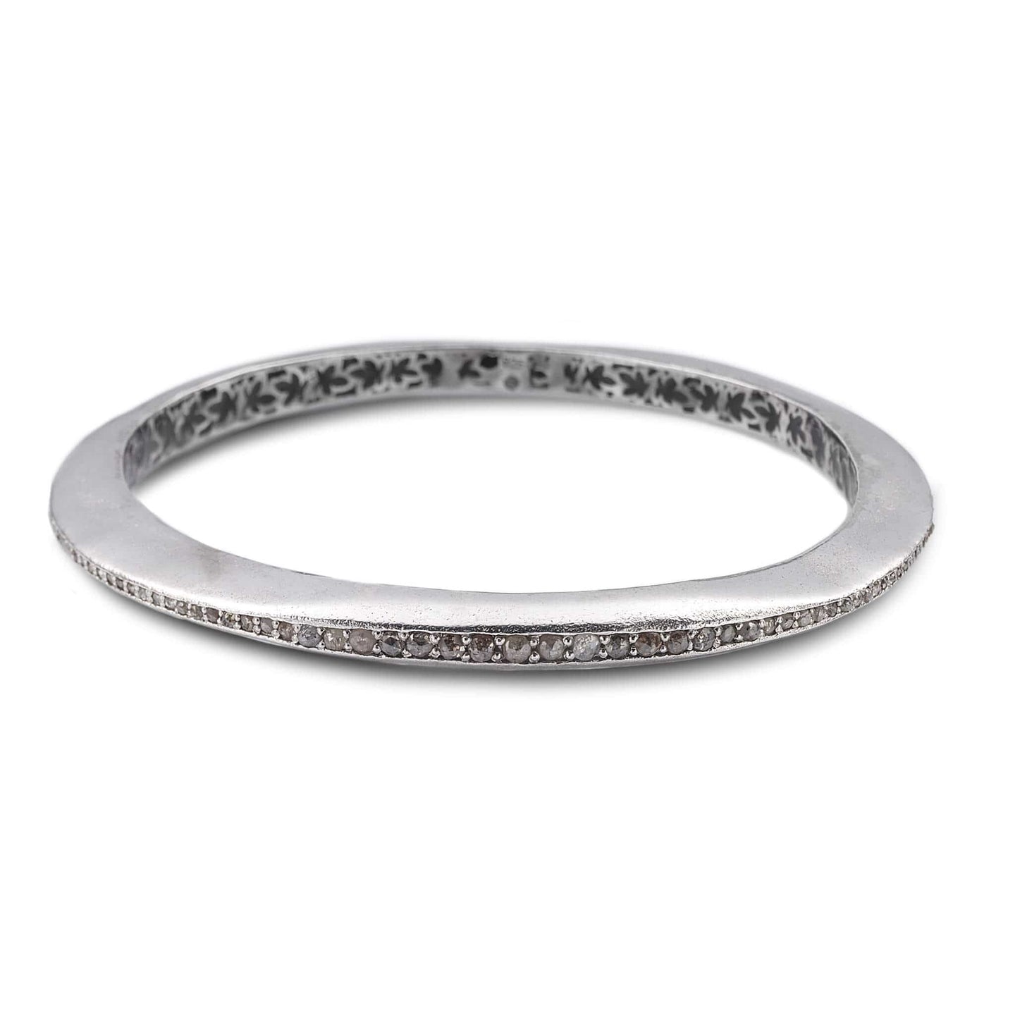 Sterling Silver Diamond Wave Bracelet - 5mm - Coomi