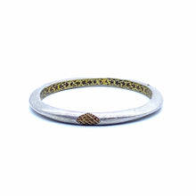 Load image into Gallery viewer, Tribal citrine Wave Bangle 5mm Thick - Coomi
