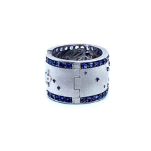 Load image into Gallery viewer, Tribal Iolite Cuff Bracelet in Silver - Coomi

