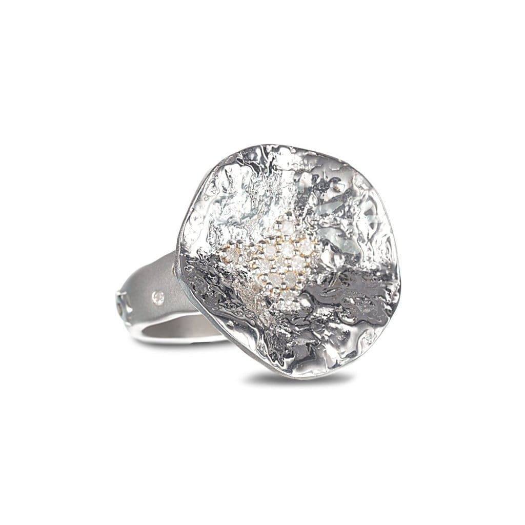 Small Flower Sterling Silver Ring - Coomi