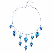 Load image into Gallery viewer, Dune Sterling Silver Blue Topaz Waterfall Necklace - Coomi
