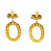 Load image into Gallery viewer, Madero Citrine Cabosham and Diamonds Spice Earrings - Coomi
