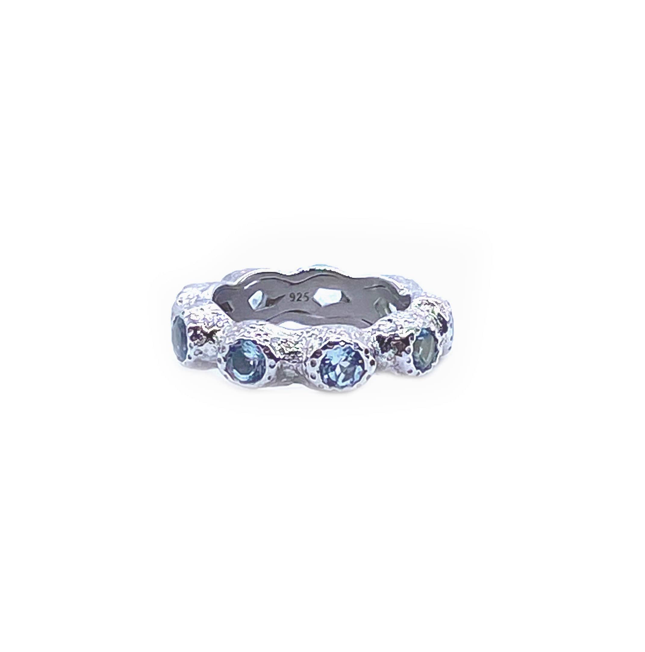 Dune Sterling Silver Blue Topaz Several Stones Ring - Coomi