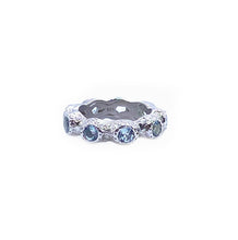 Load image into Gallery viewer, Dune Sterling Silver Blue Topaz Several Stones Ring - Coomi

