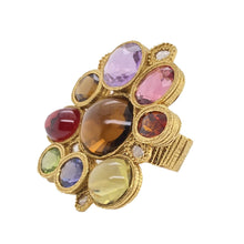 Load image into Gallery viewer, Eternity 20K Precious Cluster Stone Ring - Coomi
