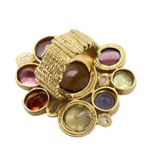 Load image into Gallery viewer, Eternity 20K Precious Cluster Stone Ring - Coomi
