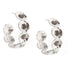 Serenity Multi Flower Hoop Earrings in Sterling Silver - Coomi