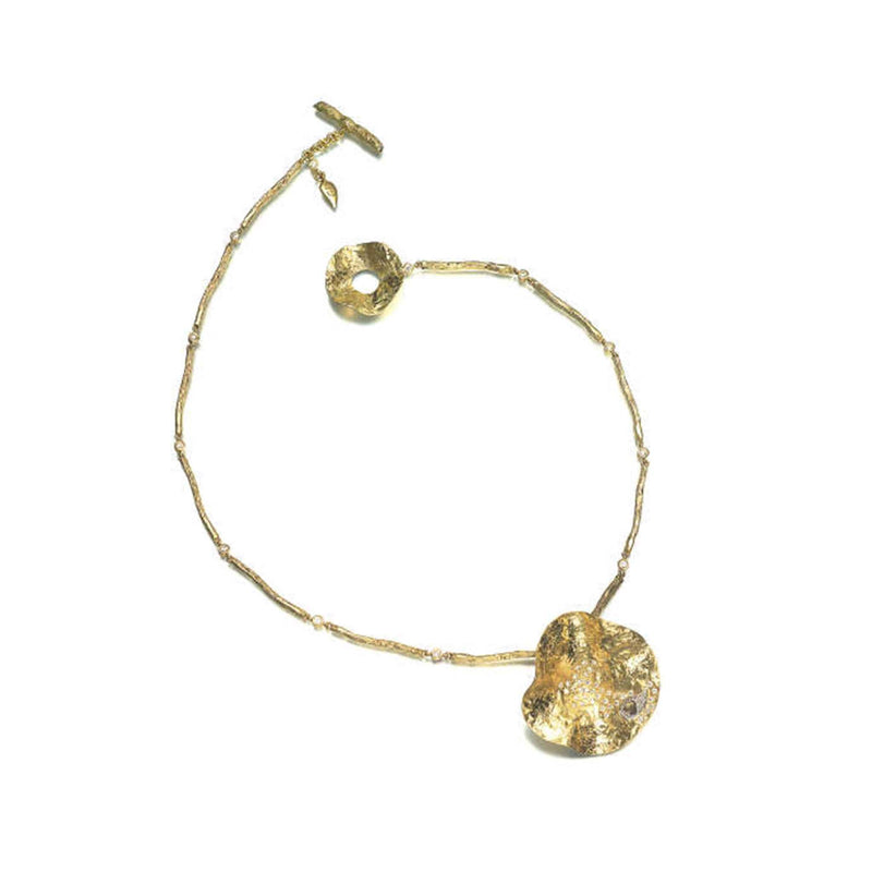 20K Serenity Cactus Flower Pendant