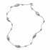 Eternity Sterling Silver Ovals and Brown Diamonds Necklace - Coomi