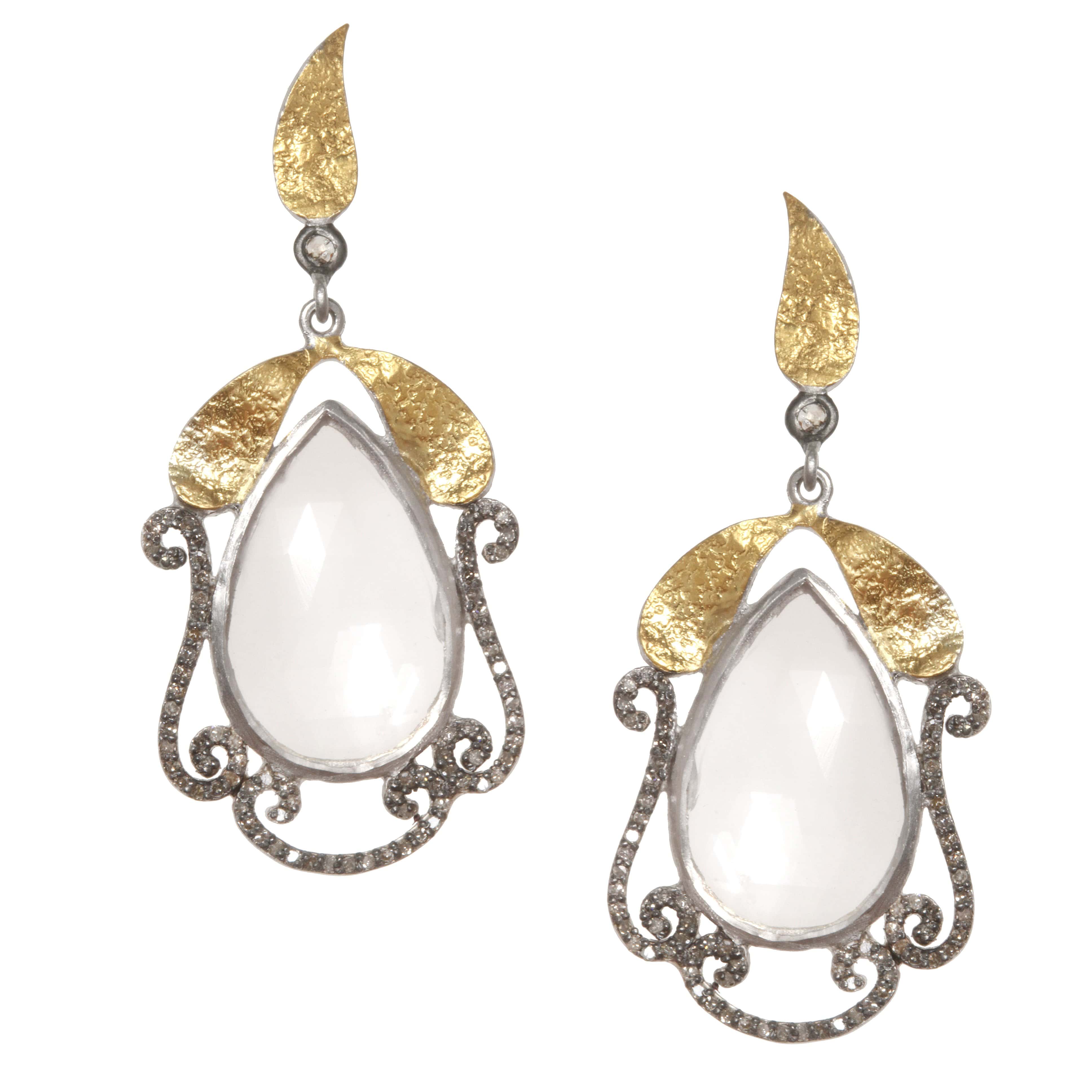 Vitality Sterling Silver Pear Shaped Earring - Coomi