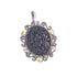 Sterling Silver Carved Blue Agate and Diamond Pendant - Coomi