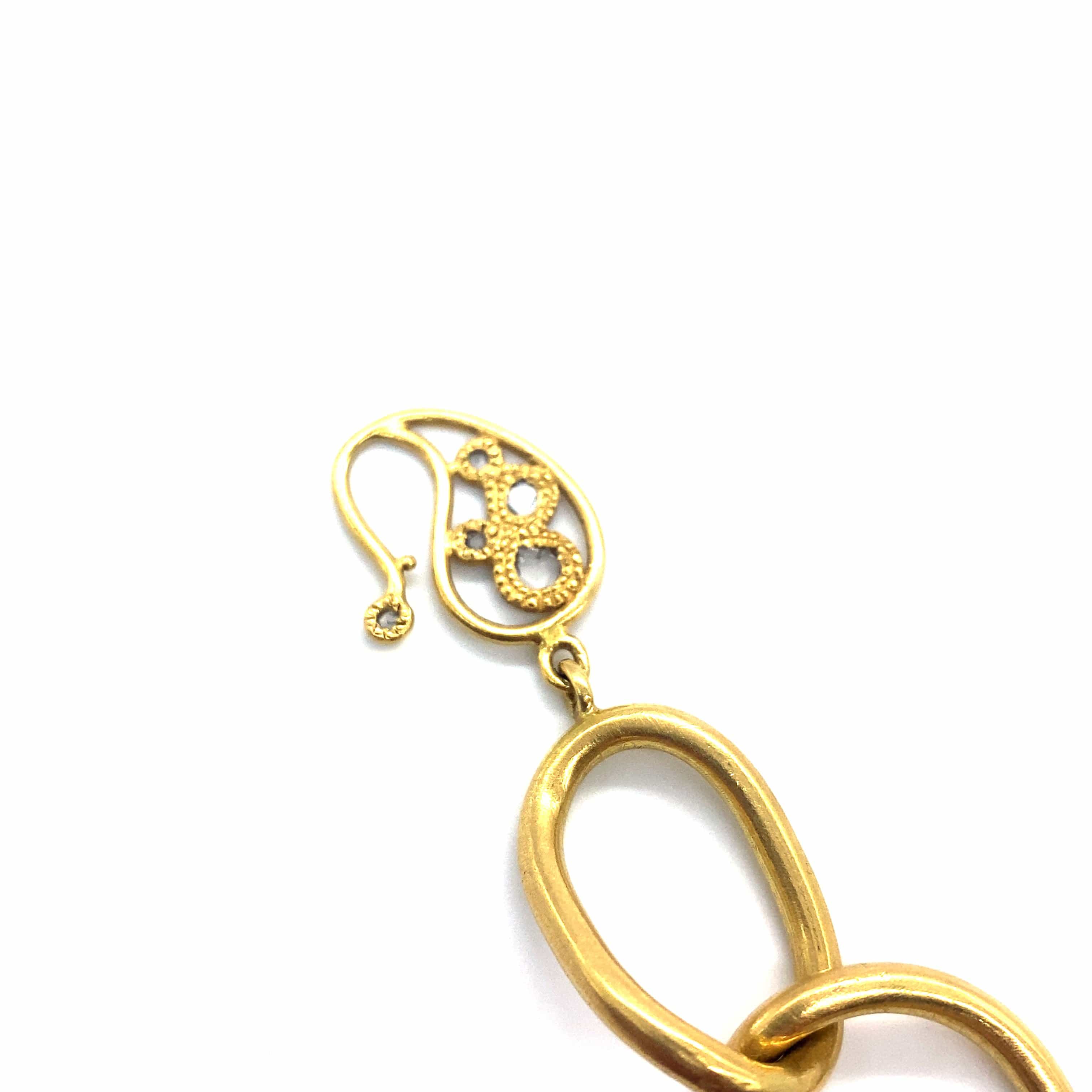 Antiquity 20 Karat Yellow Gold Oval Link Bracelet - Coomi