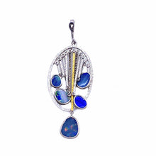 Load image into Gallery viewer, Sterling Silver Australian Opal Pendant - Coomi
