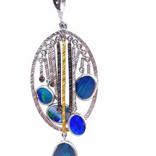 Load image into Gallery viewer, Sterling Silver Australian Opal Pendant - Coomi
