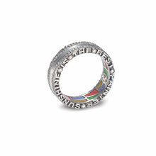 Load image into Gallery viewer, &quot;Sunshine is The Best Painter&quot; &amp; &quot;Light is a Divine Expression&quot; Diamond Ring set in Sterling Silver - Coomi
