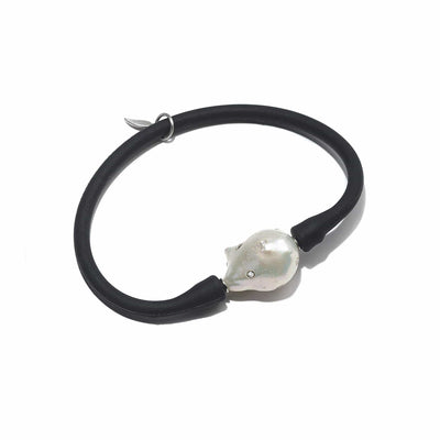 Affinity White Pearl and Diamond Sterling Silver Bracelet