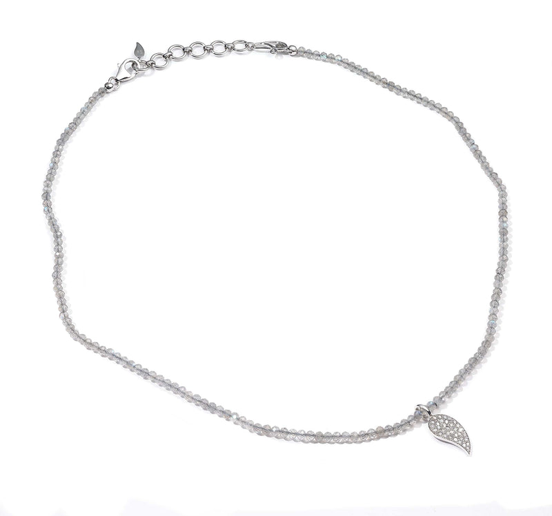 Affinity Sterling Silver Labradorite Bead Necklace