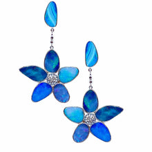 Load image into Gallery viewer, Silver Affinity Flower Opal Earrings - Coomi
