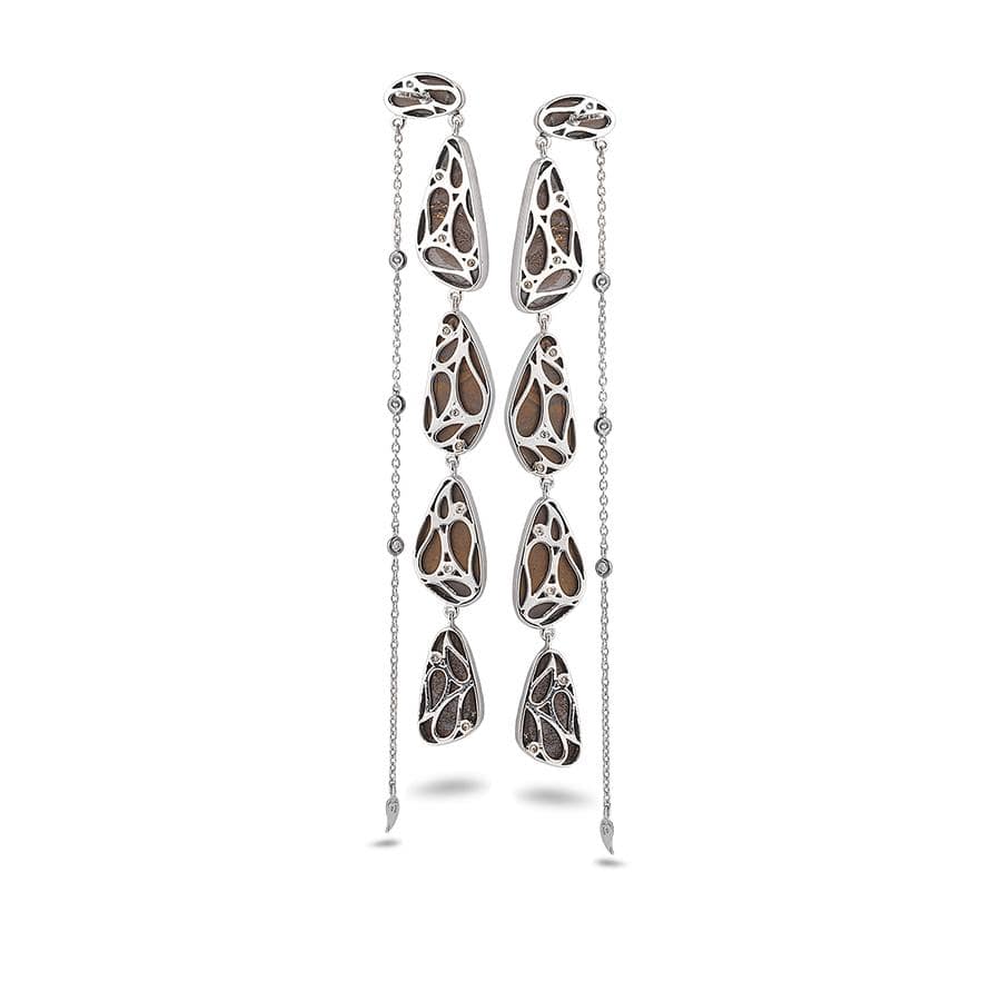 Silver Affinity Long Opal Earrings - Coomi