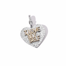 Load image into Gallery viewer, Sterling Silver &quot;I Love Myself&quot; Heart Pendant - Coomi

