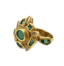 Load image into Gallery viewer, Luminosity Emerald Statement 20K Ring - Coomi
