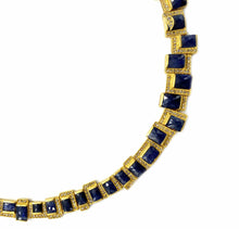 Load image into Gallery viewer, Luminosity 20K Blue Sapphire Mosaic Necklace - Coomi
