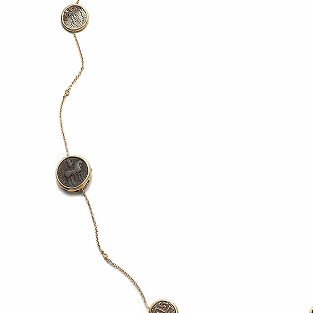 Antiquity 20K Antique Coin and Diamond Necklace - Coomi
