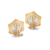 20K Thewa Blue Glass and Diamond Earrings - Coomi