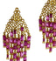 Luminosity 20K Yellow Gold Ruby Tassel Mosaic Earrings - Coomi