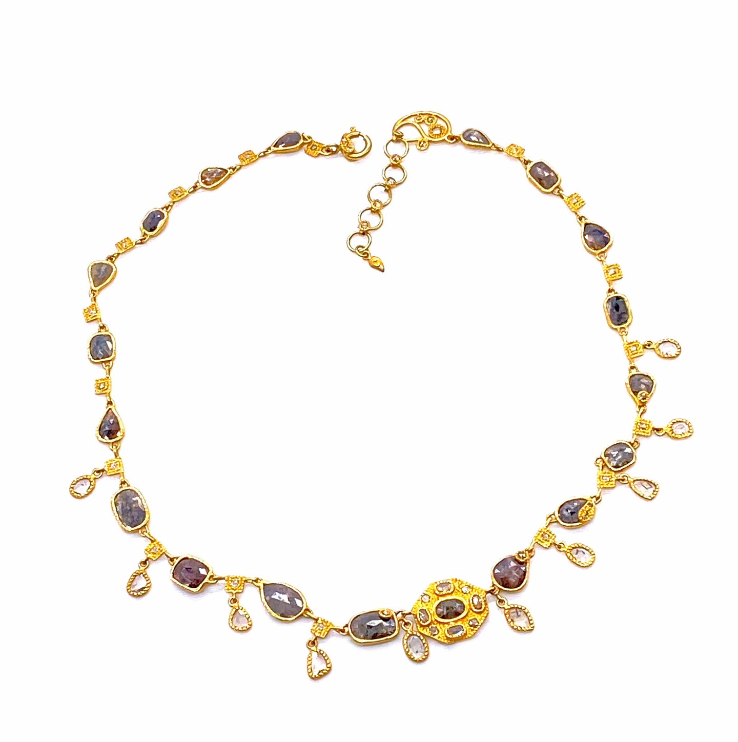 Luminsoity 20K Art Deco Color Diamond Necklace - Coomi
