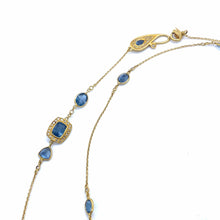 Load image into Gallery viewer, Affinity 20K Aquamarine and Diamond Necklace - Coomi
