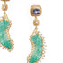 20K Affinity Carved Emerald and Tanzanite Earrings - Coomi