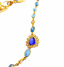 Load image into Gallery viewer, Affinity 20K Aqua and Tanzanite Necklace - Coomi
