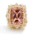 Affinity Box Ring with Cushion Cut Kunzite and Mixed Diamonds - Coomi
