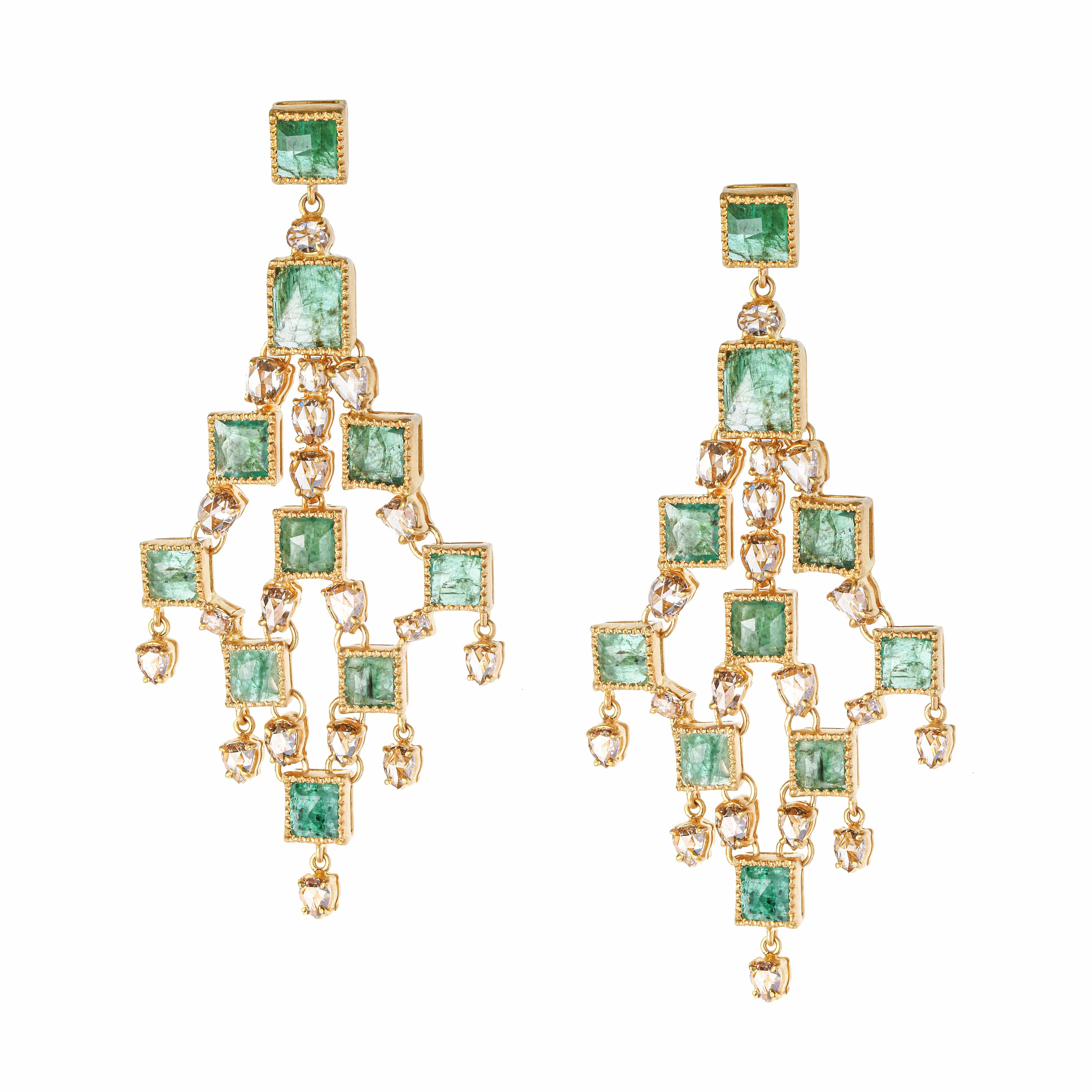 20K Affinity Emerald Earrings - Coomi