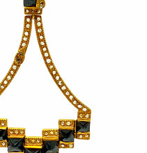 Load image into Gallery viewer, Luminosity 20K Yellow Gold Black Diamond Drop Earrings - Coomi
